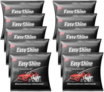 3M Easy Shine Foam Sponge, Safe on Plastic, Rubber and Painted Surfaces, Protect Plastic Parts from UV Rays, Less Dust Accumulation, Deep Sine (7.5cmX5cmX2.5cm, Pack of 10)