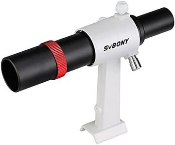 SVBONY SV182 Finder Scope, 6x30 Metal Finderscope, for Astronomy Telescope, with Crosshair and Bracket