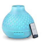 SPLITSKY 400ML Essential Oil Diffuser with Remote Control,Cool Mist Air Aromatherapy Humidifier,10 Hours Quiet Scent Diffuser，14 LED Colors,Timer,for Room,Bedroom and Office