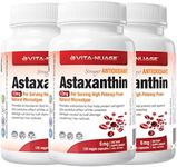 Vita-Nuage (3-Pack) Astaxanthin Ultra 12mg Per Serving, 6mg 360 capsules, Supports Joint, Skin, Eye Health Naturally