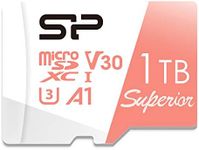 Silicon Power 1TB microSDXC UHS-I Micro SD Card with Adapter, Up to 100MB/s Read & 80MB/s Write, C10 U3 V30 A1 4K UHD Video, High Speed microSD Memory Card, Superior A1 Series