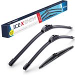 3 Wipers 26" 16" 10" Windshield Wiper Blades Replacement for Toyota Rav4 2018 2017 2016 2015 2014 2013 OEM Quality Quiet and Durable Wiper Blades,Pack of 3