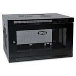 TRIPP LITE 6U Wall Mount Rack Enclosure Server Cabinet, 16.5" Deep, Switch-Depth (SRW6U), Black