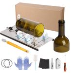 Serplex® 12Pcs Glass Bottle Cutter Tool Kit for DIY Craft, Stainless Steel Glass Cutting Device with Adjustable Design, DIY Glass Cutter for Bottles, Beer & Wine Bottle Cutter Tool for Round Bottle