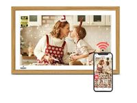 Miracle DIGITAL15.6 Inch Digital Photo Frame, Digital Picture Frame WiFi with 32GB, 1920 * 1080 Touch Screen, Tabletop&Wall-Mounted,Birthday,Wedding,Gifts for Men/Women/Father/Mom/Grandparents