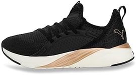 PUMA Women's Softride Sophia 2 Sneaker, Black/Gold/Warm White, US 10