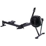 Modern Fitness Rowing Machine Folding Foldable, Air Rower Fitness Exerciser Indoor Equipment, Cardio Training Machine, 350LB Capacity with LCD Display Monitor