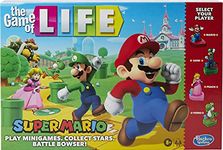 The Game of Life: Super Mario Edition Board Game for Kids Ages 8 and Up, Play Minigames, Collect Stars, Battle Bowser