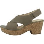 Clarks Womens Maritsa Lara Ankle Strap Sandals, Beige Sage Nubuck Sage Nubuck, 5 UK