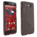 Droid Ultra Case, Cruzerlite Bugdroid Circuit TPU Case Compatible for Motorola Droid Ultra (Late 2013) - Smoke