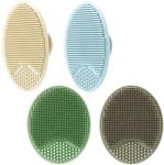 PandaEar 4 Pack Baby Cradle Cap Brush, Silicone Baby Bath Brush Massage Brush Set for Dry Skin, Cradle Cap, and Eczema