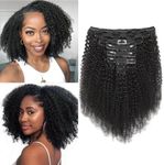 Yacurcur Afro Kinky Curly Clip in H