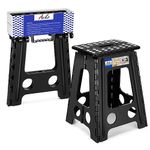 Acko Black 18 Inches Non Slip Folding Step Stool for Kids and Adults with Handle