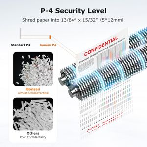 Bonsaii 12-Sheet Micro Cut Paper Shredder – High Security