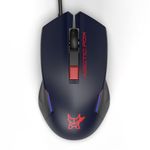 Arctic Fox Wired USB Gaming Mouse with Breathing Lights and DPI Upto 3600 (Deep Navy Blue)