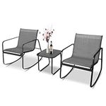 SUNCROWN 3-Piece Outdoor Rocking Bi