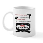 CafePress ONE Black Belt 1 Mug 11 oz (325 ml) Ceramic Coffee Mug