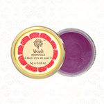 Khadi Essentials Beetroot Lip Balm with Wine Grapefruit, Lotus Flower, Shea Butter, Coconut Oil, For Dry Damaged and Chapped Lips, SLS Paraben-Free Lip Lightening Balm - 5gm