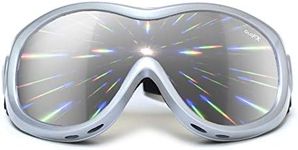 GloFX Padded Diffraction Ski Goggles Rave Rainbow Prism Kaleidoscope Lightshow Lenses