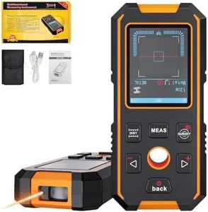 Rocky Mars Stud Finder Wall Scanner with Built-in Distance Measurement, Metal, Wood and AC Wire Modes, Rechargeable Stud Detector Upgraded Smart Sensor Accurate Detection Audio Alarm