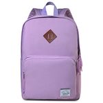 School Backpack,VASCHY Ultra Lightweight Backpack for Women Boogbag for Kids Teen Boys Girls Purple