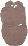 embé 2-Way Starter Baby Swaddle, 6-14 lbs, Newborn Swaddle Sack 0-3 Months, Zip Swaddle 0-3 Months Baby Swaddles Wrap, Hip Healthy, Infant Swaddle - Cocoa