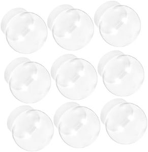 Beatifufu 10Pcs Plastic Snow Globe DIY Snow Globes Clear DIY Water Globes Crafts Water Globes Empty DIY Water Globes Compact Plastic DIY Water Globes Ball Shape Globe props water