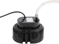 75W Pool Cover Water Pump, 3000L/H Submersible Sump Pump with 5m Hose & 3 Outlets for Draining Ponds Fountains，Balck