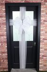 Toyland® DIY White Decorative Door Bow with Diamonte Decoration - Wedding/Parties/Christmas