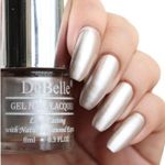 DeBelle Gel Nail Polish Chrome Beige (Metallic Beige Nail Paint)|Non UV - Gel Finish |Chip Resistant | Seaweed Enriched Formula| Long Lasting|Cruelty and Toxic Free| 8ml