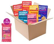 Allergy Smart Crunchy Vegan Cookies | Gluten Free, Nut Free, Egg Free, Soy Free, Dairy Free, Non GMO, Kosher | Delicious Plant Based School Snack for Kids & On the Go | 24 INDIVIDUALLY WRAPPED (1 oz) 2 Packs | 4 Boxes ASSORTED Flavors