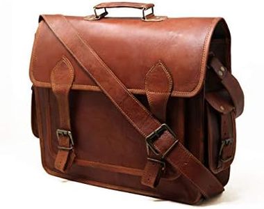 Jaald 40 Cm Tracolla in Pelle Valigetta Borsello Sacchetto del Messaggero Borsone a Spalla per Ufficio Vintage Uomo Borsa del portatile leather Laptop briefcase Messenger bag