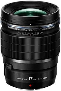 Olympus V311100BU000 M.Zuiko Digital ED 17mm F1.2 PRO Lens, for Micro Four Thirds Cameras Black