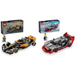 LEGO Speed Champions 2023 McLaren Formula 1 Race Car 76919 Speed Champions Audi S1 e-tron Quattro Race Car 76921