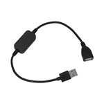 Wireless String Lights Dimmer, Bluetooth USB Dimmer Plug and Play 6A for TV Table (Black)