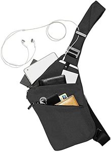 OSOCE Lightweight Sling Bag, Anti Theft Crossbody Bags for Women Men Casual Shoulder Crossbody Sport Travel Hiking Bag,Black,Small