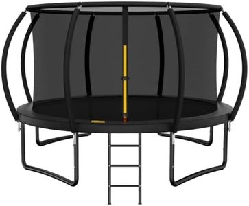 ARMY VANCA 15 FT Outdoor Trampoline with Enclosure Net