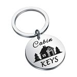 CENWA Cottage County Jewelry Lake Life Gift Cain Keys Outdoor Gift Camping Gift (Cabin Keys K)