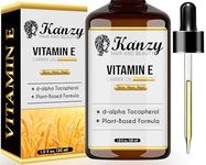 Kanzy Vitamin E Oil for Skin, Hair, Lips and Face - Naturally Sourced Multi-Purpose Plant-Based Vitamin E Oil for Hair Growth as Skincare and Haircare Product for both Men and Women (30 ml)