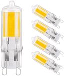 Bonlux 2W LED G9 Capsule Light Bulb Warm White 3000K Flicker-Free G9 Bi-Pin Bulb AC200-240V Replace 20W Halogen Bulb Energy Saving 230lm 360° Beam Angle, (Non-Dimmable, Pack of 5)