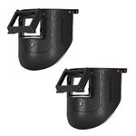 Windsor Window Type Spring Loaded Welding Face Shield Set Of 2 Pcs (9.5x9.5 Inch,Black)