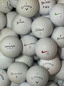 Iron Lake Balls Ltd Premium Brand Golf Balls Callaway TaylorMade Srixon Mint/A (USED not new) 12,24, 36,48,72,100 Pack Balls (12 Balls)