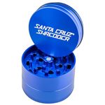 Santa Cruz Shredder Herb Grinder 3 Piece Medium 2 1/8" Superior Grip and Aluminium (Blue)