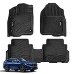 GTERA Floor Mats Fits for Honda CR-V 2023 2024(Include Hybrid) All Weather TPE Rubber Liners for Honda CRV 2023 Accessories Include Hybrid Odorless Anti-Slip Mats for 1st & 2nd Row Full Set, Black