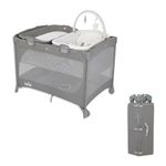 Joie Commuter Change & Bounce Baby Bassinet - Portable Changing or Bouncing Seat with 2 Wheels, Cradling Seat with Wipeable Fabrics (Birth to 15kg)