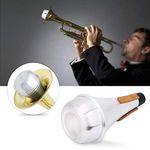 Trumpet Mute, Aluminum Alloy & Cork Strip Practice Trumpet Cornet straight Mute Musical Instrument Part