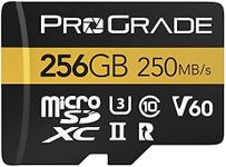 microSD Card V60 (256GB) - Tested Like a Full-Size SD Card for use in DSLRs, mirrorless and Aerial or Action Cameras | Up to 250MB/Read Speed and 130MB/s Write Speed by ProGrade Digital