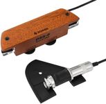 Donner Acoustic Guitar Pickup, DSS-6 Guitar Pickups Passive Mahogany Soundhole Pickup with Humbucker Volume Tone Control, Fits 3.8” to 3.94” Soundhole Diameter