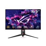 ASUS ROG Swift 32” 4K OLED Gaming Monitor (PG32UCDM) - UHD (3840 x 2160), QD-OLED, 240Hz, 0.03ms, G-SYNC Compatible, Custom Heatsink, Graphene Film, 99% DCI-P3, True 10-bit, 90W USB-C