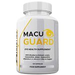 MacuGuard+ Eye Supplement - 120 Capsules - Zeaxanthin, Meso Zeaxanthin, Lutein, Blueberry Extract Plus Vitamins and Minerals - Premium UK Made